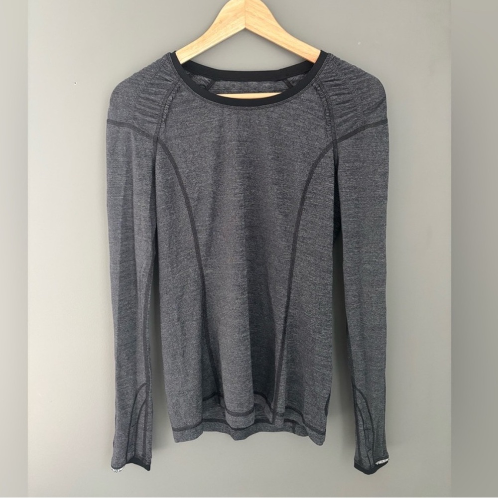 lululemon Gray Long Sleeve Top- vintage